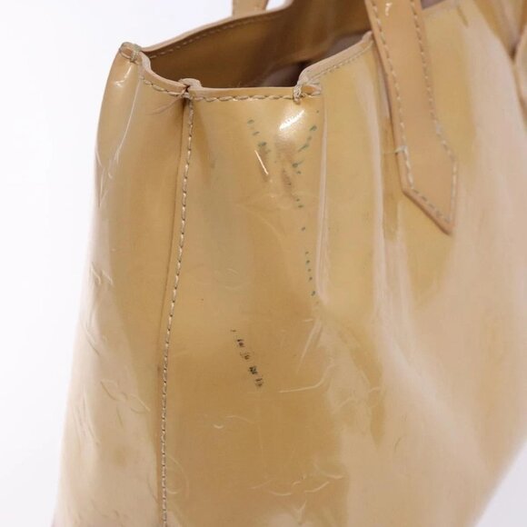 LOUIS VUITTON Vernis Wilshire PM Hand Bag Rose Flow Lantern Auth - Picture 11 of 16